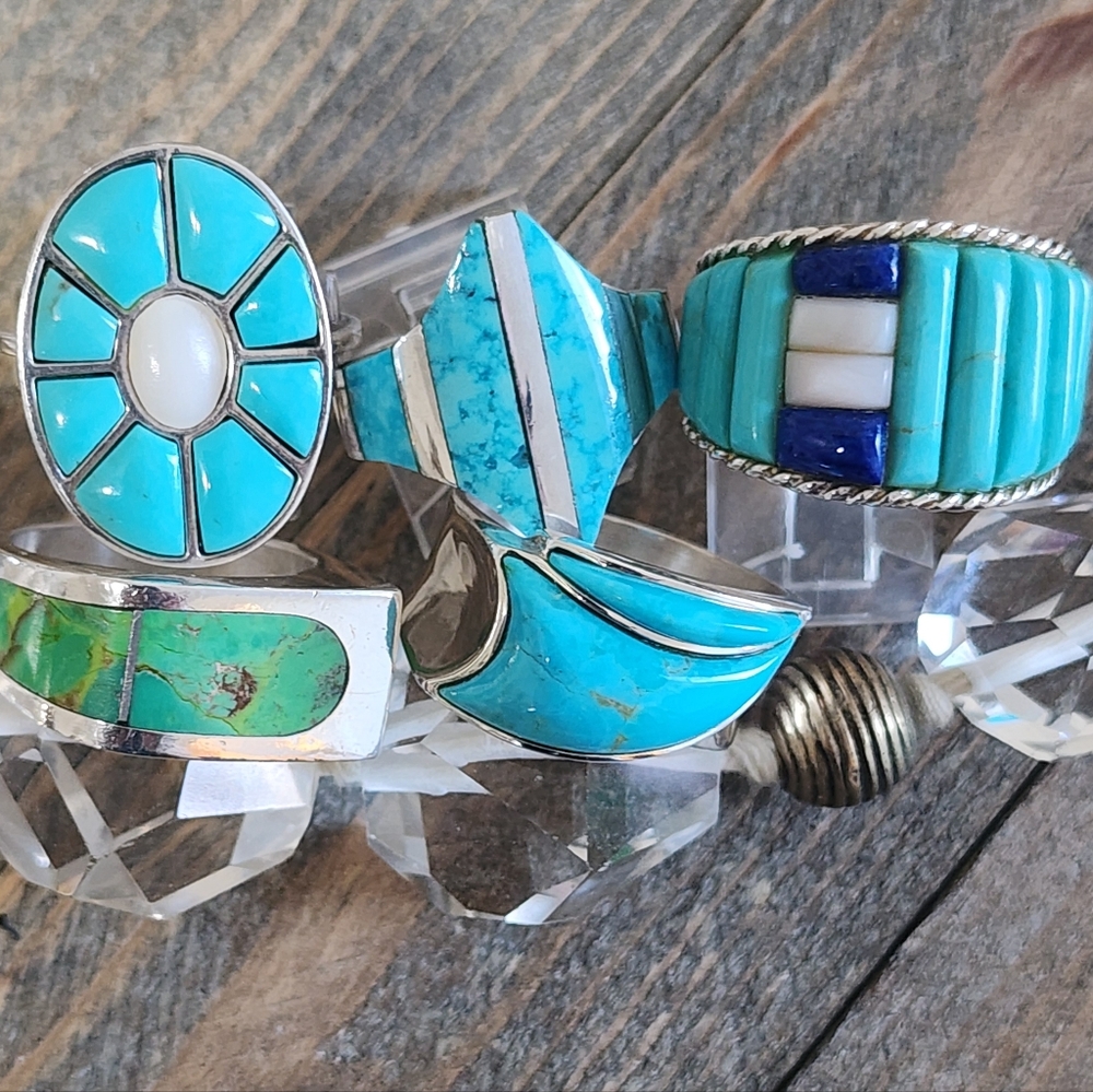 JAY KING DTR LOT OF 5 Turquoise And More Women's Rings